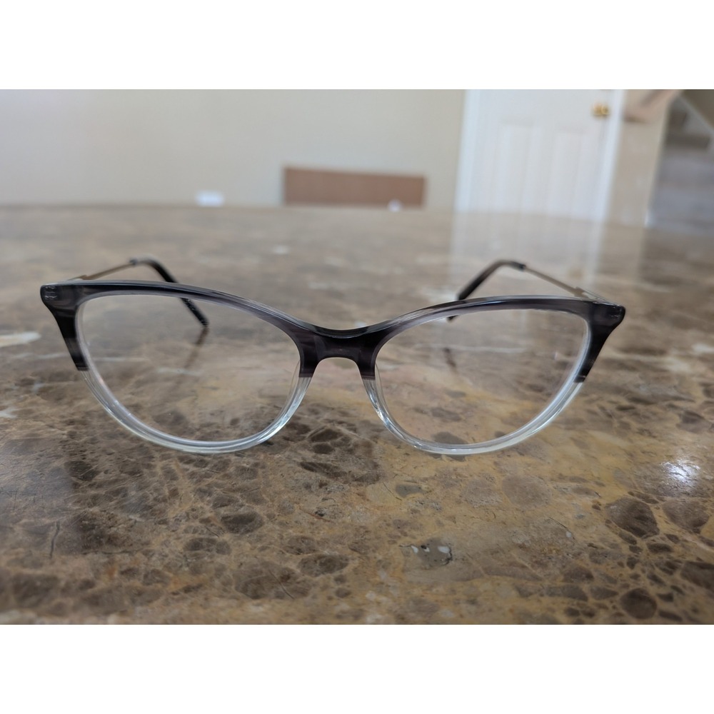 Vera Wang Gizelle Eyeglasses Eye Glasses Grey Marble Authentic New 53mm Women
